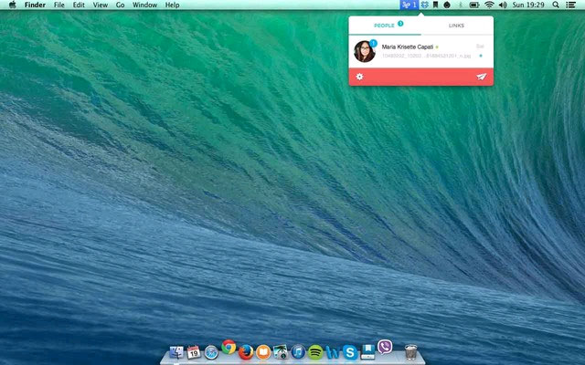 Thông báo đã nhận dữ liệu Cách chuyển dữ liệu cho bạn bè với tốc độ cao