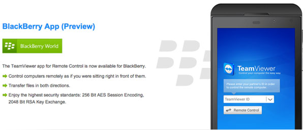 teamviewer blackberry download