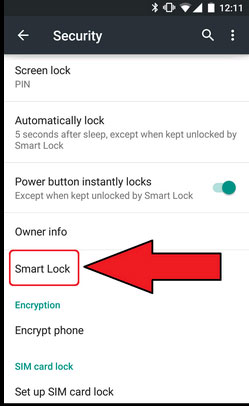 Chọn Smart Lock Sử dụng tính năng bảo mật mới Smart Lock trên Android 5.0 Lollipop