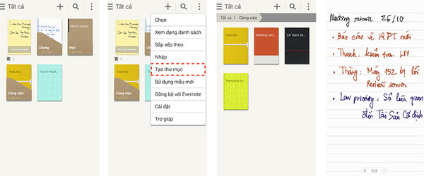 Thủ thuật trên Galaxy Note 4 Các thủ thuật với ứng dụng S Note trên Galaxy Note 4