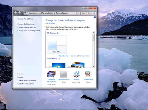 Thay đổi hình nền Những thủ thuật hữu ích cho người dùng Windows (Phần 1)