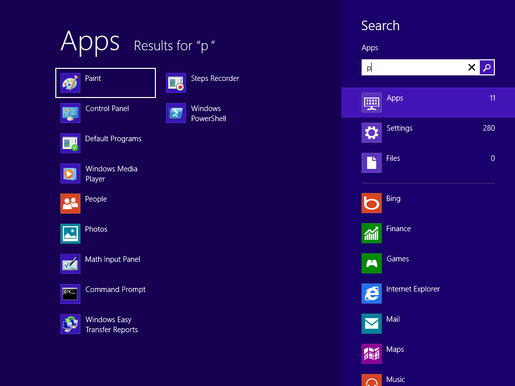 Tìm kiếm ngay tại màn hình Start trong Windows 8 Những thủ thuật hữu ích cho người dùng Windows (Phần 2)