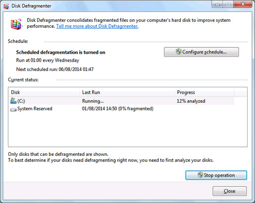 Chống phân mảnh ổ cứng Những thủ thuật hữu ích cho người dùng Windows (Phần 2)