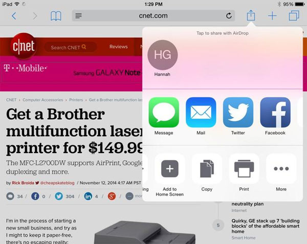 Làm thế nào để in ấn mọi thứ trong iOS 8? Làm thế nào để in ấn mọi thứ trong iOS 8?