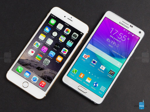10 ưu điểm trên Galaxy Note 4 khiến iPhone 6 Plus ganh tị