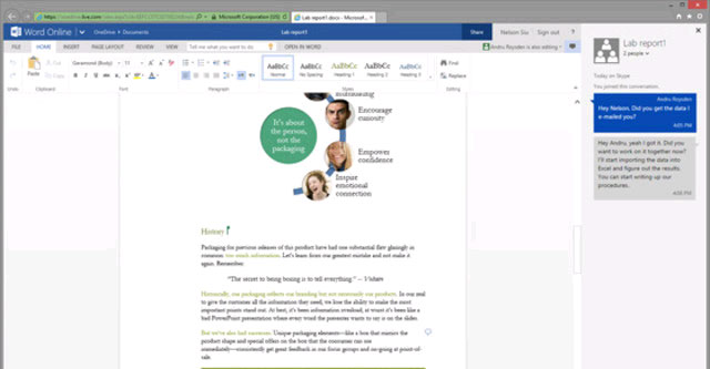 Tính năng chat cho Office Microsoft bổ sung tính năng chat cho phiên bản Office miễn phí