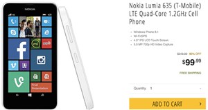 Lumia 635 chỉ còn 99$ tại Newegg từ hôm nay cho đến thứ 5