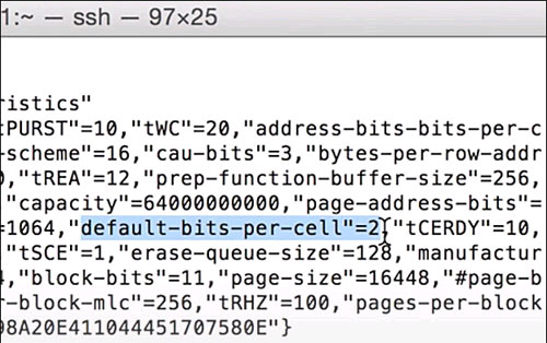 Kết quả hiển thị cho biết iPhone 6 dùng bản chip nhớ MLC hay TLC Cách kiểm tra iPhone 6/6 Plus dùng bộ nhớ MLC hay TLC