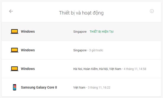 Đăng xuất Google từ xa Google cho phép đăng xuất từ xa khỏi các thiết bị lạ
