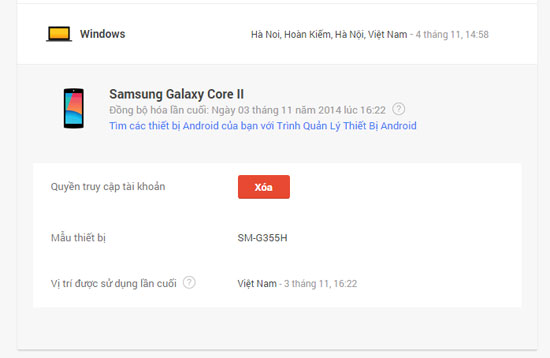 Đăng xuất Google từ xa Google cho phép đăng xuất từ xa khỏi các thiết bị lạ