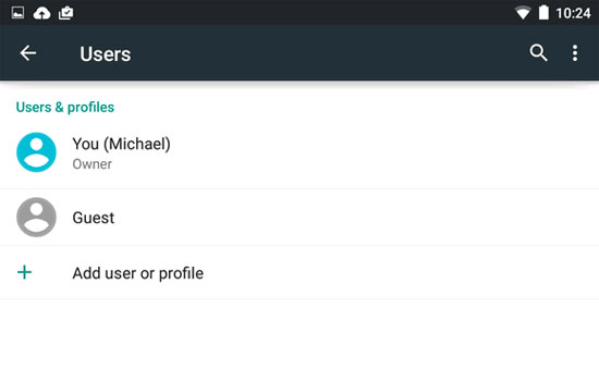 Chế độ khách trên Android 5.0 Lollipop Những tính năng của Android 5.0 Lollipop mà Apple sẽ 'mượn' cho iOS 9