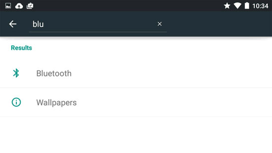 Tìm kiếm trong menu Settings trên Android 5.0 Lollipop Những tính năng của Android 5.0 Lollipop mà Apple sẽ 'mượn' cho iOS 9
