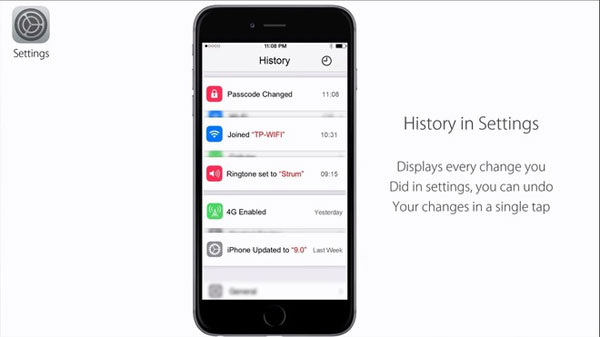 Ý tưởng iOS 9 với chế độ tiết kiệm pin