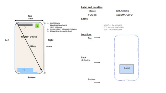 Thông tin về Samsung Galaxy A7 Thông tin về Samsung Galaxy A7 xuất hiện trên FCC