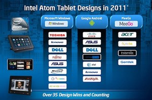 Hàng loạt máy tính bảng sẽ dùng chip Intel 