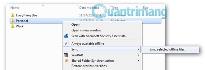 Khởi tạo thủ công một Sync
