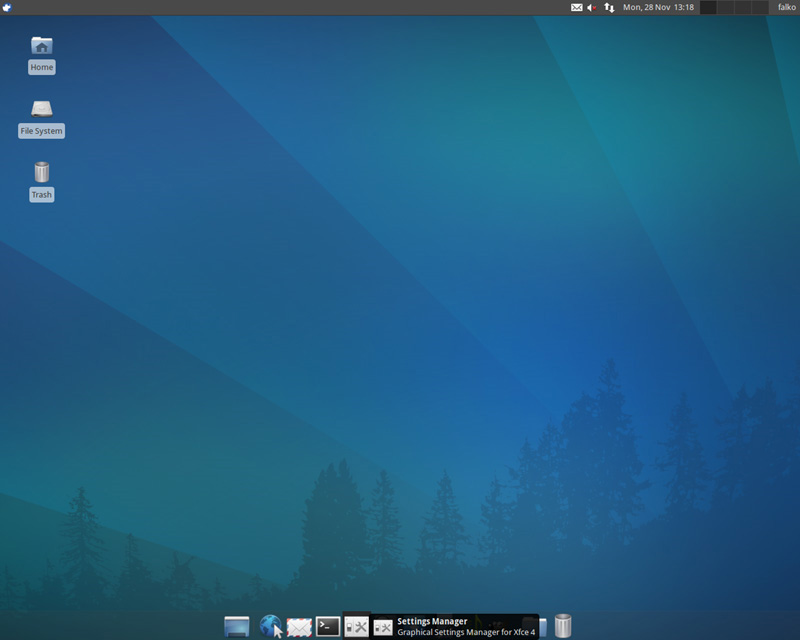 mở Xfce4 Settings Manager
