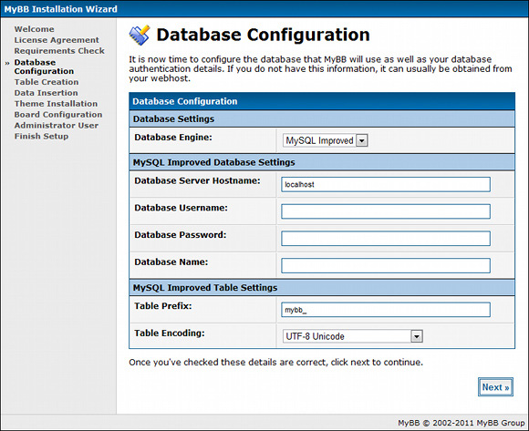 Hướng dẫn cài đặt myBB Forum trên server