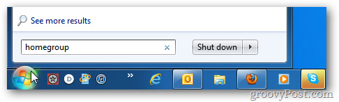 truy cập vào homegroup