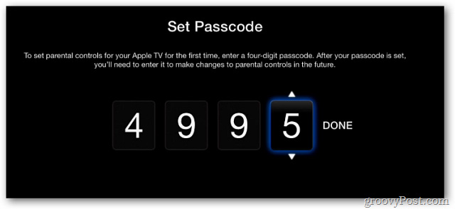 thiết lập mã Passcode
