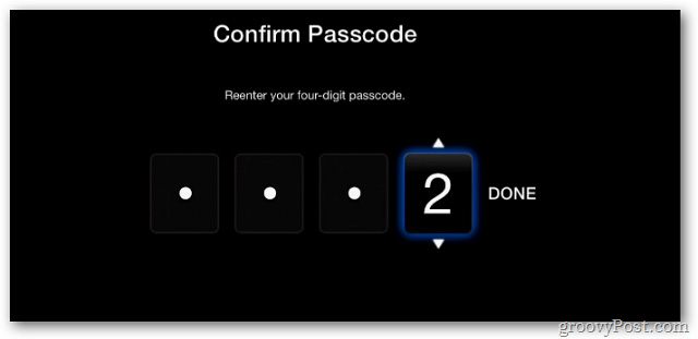 xác nhận Passcode