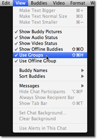 bỏ chế độ hiển thị theo nhóm