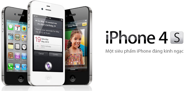 iPhone 4S với kiểu dáng thời trang. 