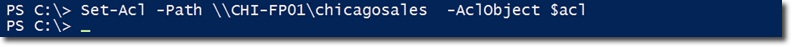 áp dụng Set-Acl trên chicagosales
