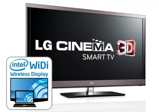 Smart tivi 3D của LG sẽ hỗ trợ công nghệ widi