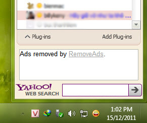 Chặn quảng cáo trên Y!M và nhiều website