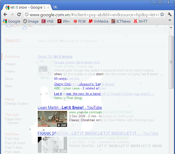 Bí mật thú vị ngay trên công cụ tìm kiếm của Google