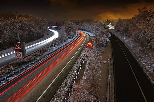 Chụp đêm với thời gian phơi sáng 30 giây.