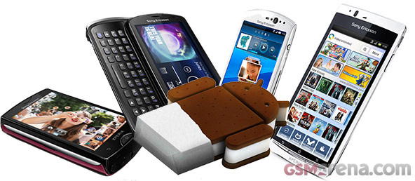 Xperia arc S, Xperia neo V và Xperia ray sẽ được lên ICS đầu tiên.