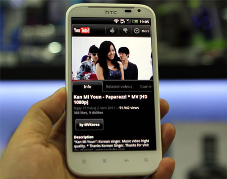 HTC Sensation XL chính hãng giá 15,9 triệu đồng