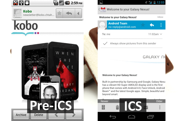 Tổng hợp những thay đổi rất “hot” của Ice Cream Sandwich