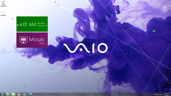 Mosaic trong cấu hình mặc định