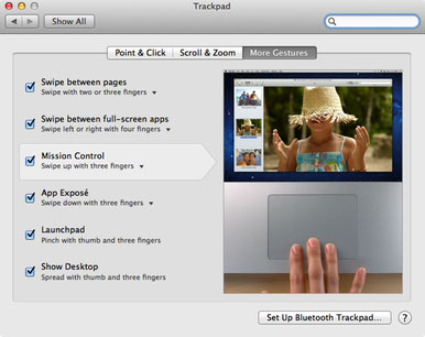 Tập sử dụng cử chỉ ngón tay