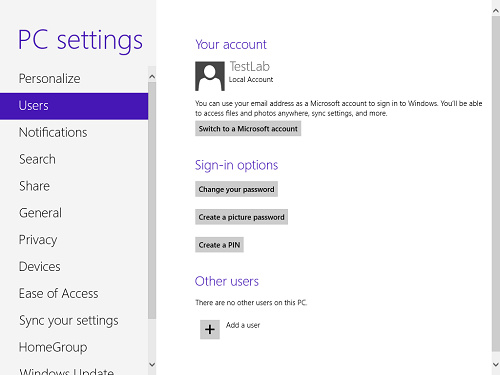 Khóa Windows 8 bằng mật khẩu hình ảnh Khóa Windows 8 bằng mật khẩu hình ảnh