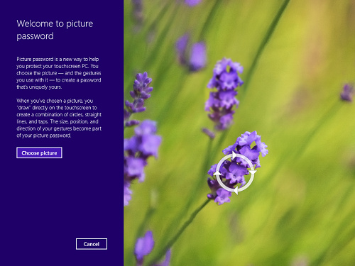 Khóa Windows 8 bằng mật khẩu hình ảnh Khóa Windows 8 bằng mật khẩu hình ảnh