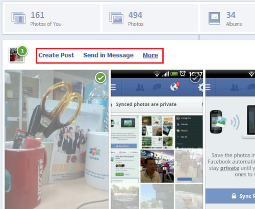 Đồng bộ hình ảnh trên di động với tài khoản Facebook