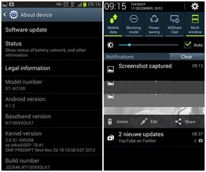 Samsung cập nhật Android 4.1.2 cho Galaxy Note II