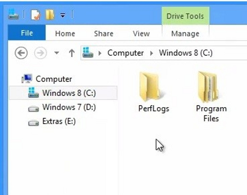 Thêm thanh công cụ hữu ích cho cửa sổ Explorer của Windows 8