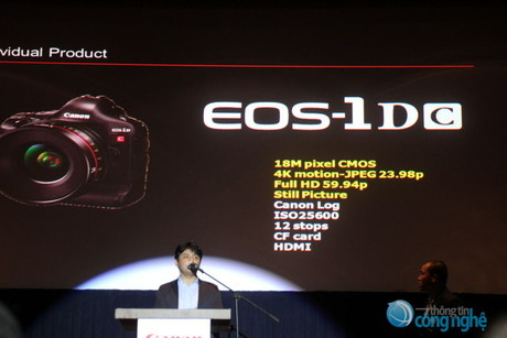 Canon ra mắt máy quay phim chuyên nghiệp với độ phân giải 4K