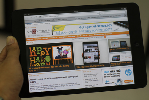 iPad Mini thế hệ 2 chủ yếu nâng cấp màn hình iPad Mini thế hệ 2 chủ yếu nâng cấp màn hình