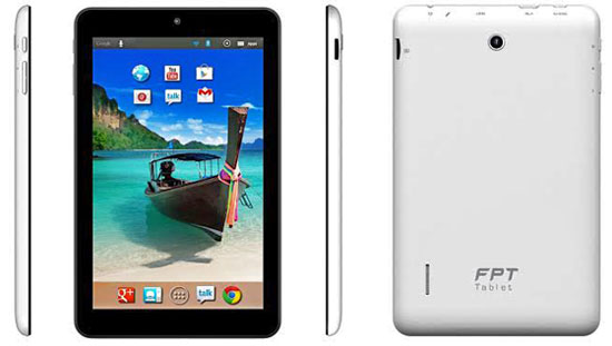 FPT ra máy tính bảng 7 inch, lõi tứ giá 3 triệu đồng