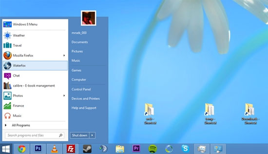 Tạo Start Menu trên Windows 8 Tự tạo một Start Menu Windows 8 bằng Toolbars