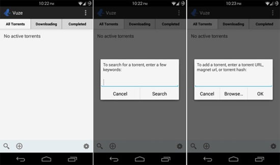 Tải torrent trên Android dễ dàng với Vuze Torrent Downloader