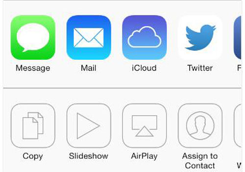Hàng nút thứ hai trong màn hình iOS 7 này đang bị vô hiệu hóa Những sai sót "ngớ ngẩn" của Apple khi thiết kế iOS 7