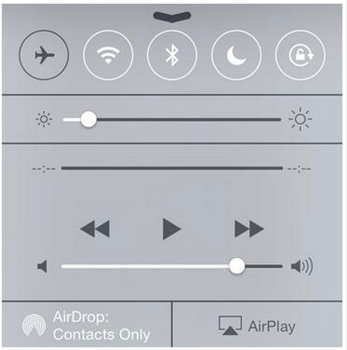 Nhìn vào hình ảnh trên, đố bạn biết chế độ trên máy bay (Airplane mode) đang bật hay tắt Những sai sót "ngớ ngẩn" của Apple khi thiết kế iOS 7