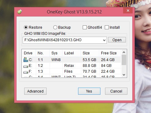 OneKey Ghost - Erstellen und extrahieren Sie „Ghost“ für Ihren Computer mit 1 Klick